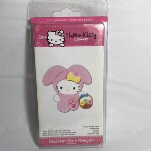 Sizzix Hello Kitty Med Die Retired KITTY With BUNNY COSTUME EASTER by Sanrio
